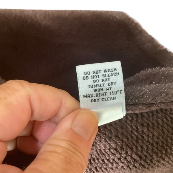 Fever Faux Fur Knit Sweater Vest Brown Medium - Picture 10 of 10